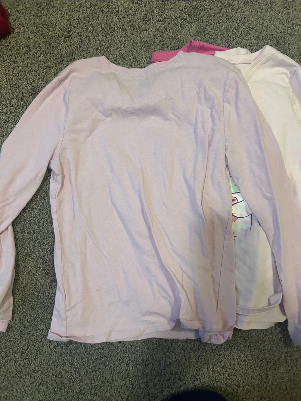 Kids Long Sleeve Pink Cat & Sweets Pajama Top - Girls